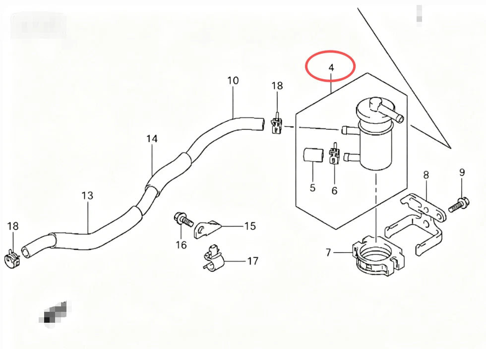 Fuel Filter for Suzuki 40HP 50HP 60HP Outboard (4-Stroke)