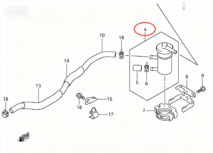 Fuel Filter for Suzuki 40HP 50HP 60HP Outboard (4-Stroke)