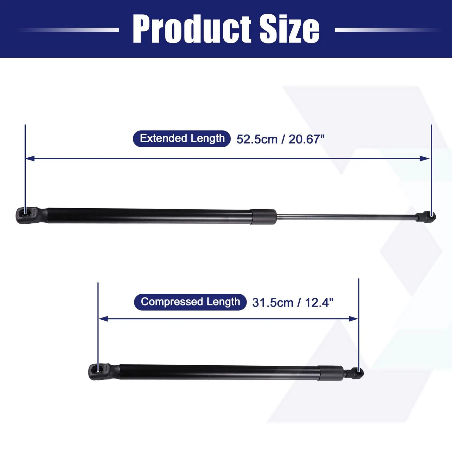 2Pcs Tailgate Gas Springs Lift Supports for Volkswagen Jetta (2009–2014)