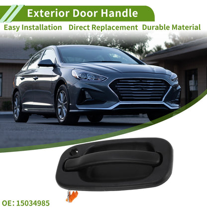Exterior Door Handle for Chevrolet GMC (2010–2015) Black Front Left No.15034985