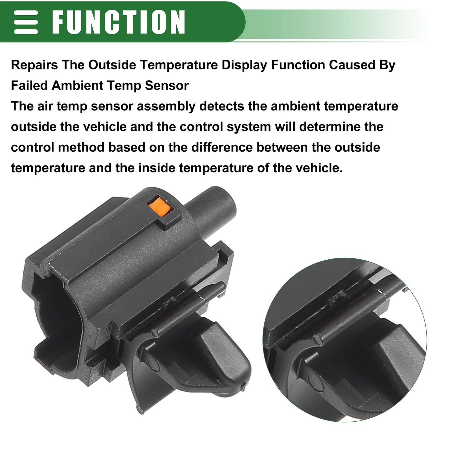 Outside Temperature Sensor for Hyundai Elantra (2022–2023) No. 96985-3X000