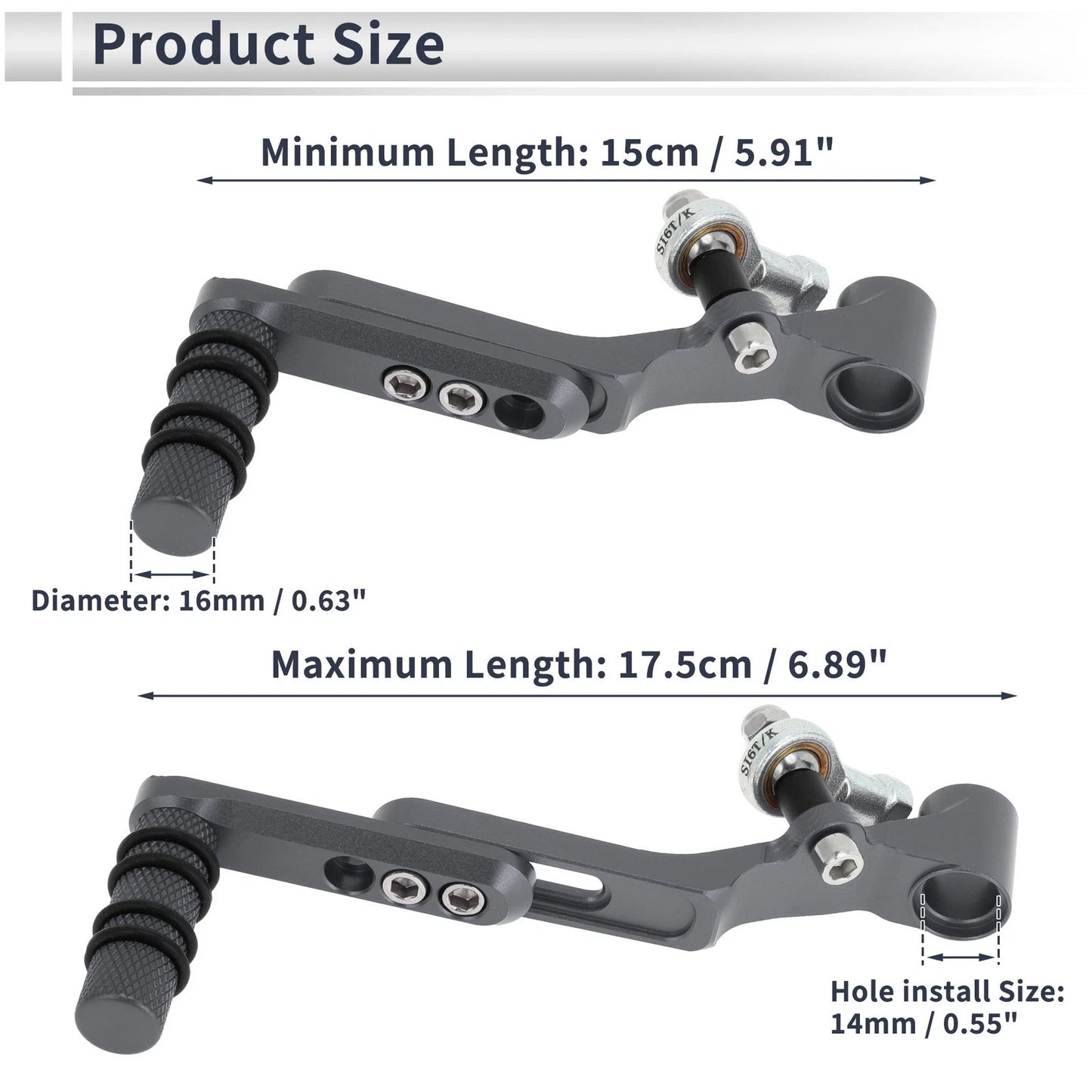 Gear Shifter Lever for Honda CBR650R (2019–2022) Titanium Tone