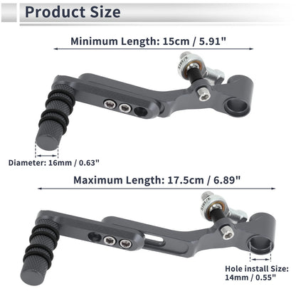 Gear Shifter Lever for Honda CBR650R (2019–2022) Titanium Tone