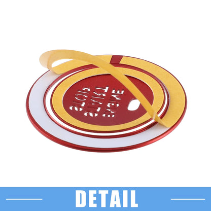 Engine Ignition Button Decal for Hyundai Sonata 2011-2014 Aluminum Red
