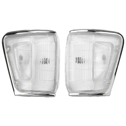 Set of 2 Chrome Corner Indicator Lights for Toyota Hilux (1994–1997)