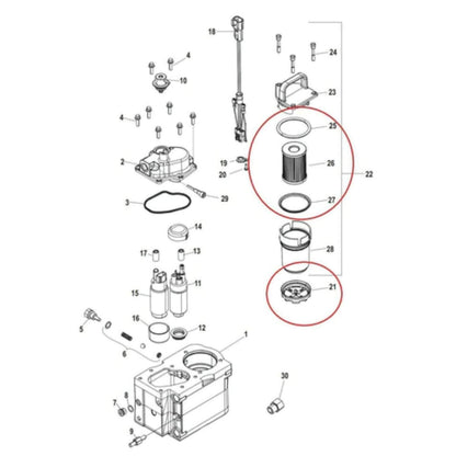 Fuel Filter Disc for Mercury Marine (Gen 3)