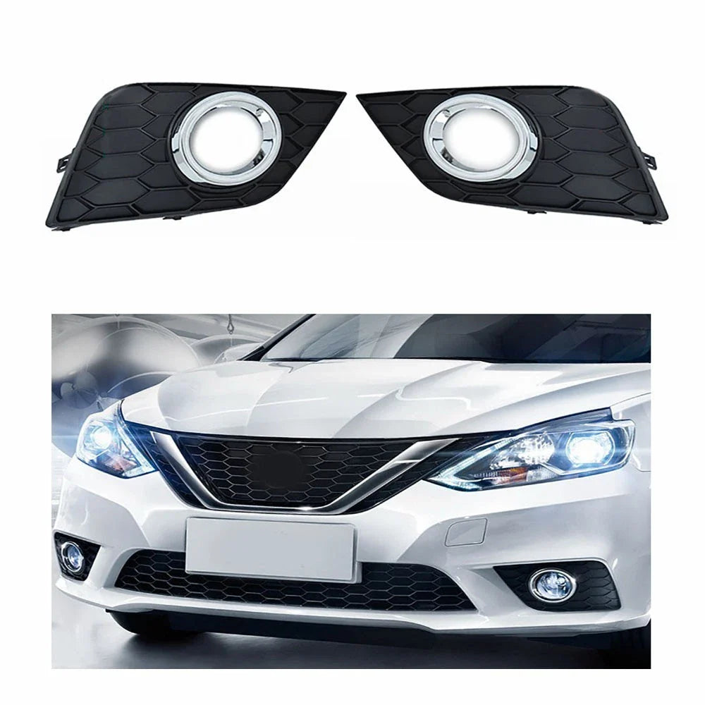 Fog Light Lamp Frame Covers for Nissan Sentra (2016-2019)