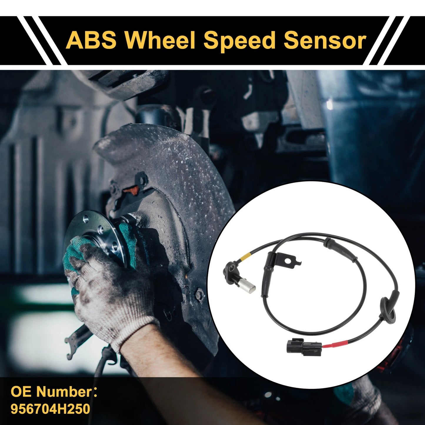 ABS Wheel Speed Sensor No. 956704H250 for Hyundai H-1 (2011) Front Left