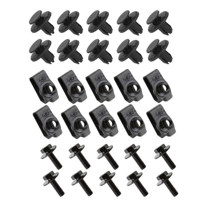 30 Engine Undertray Cover Clips for Nissan Qashqai (2007–2024)
