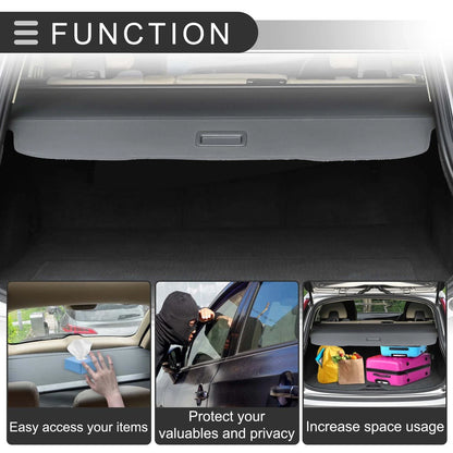 Retractable Cargo Cover for BMW X1 Trunk Security Shield Gloss Black (23-24)