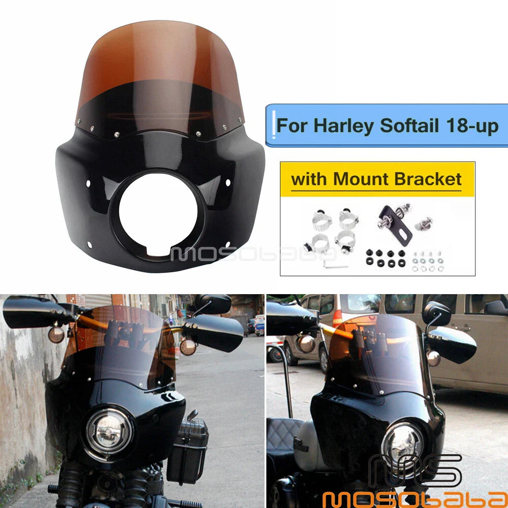 11'' Tall Windshield for Harley Street Bob FXBB FXBBS (2018-2022)