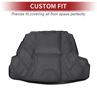 Cargo Liner Rear Trunk Mat for Hyundai Sonata (2011-2014) Diamond Pattern TPE