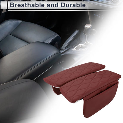 Car Center Console Cover with Storage Bag for BMW X5 (2019–2023) Deep Red