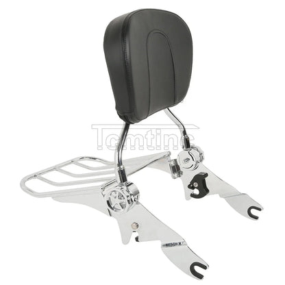 Backrest Sissy Bar Luggage Rack for Harley Touring Street Glide (2009-2025)
