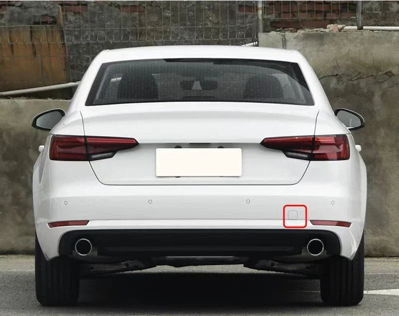 Rear Bumper Tow Hook Hole Eye Cover Cap for Audi A4 B9 (2017–2019)