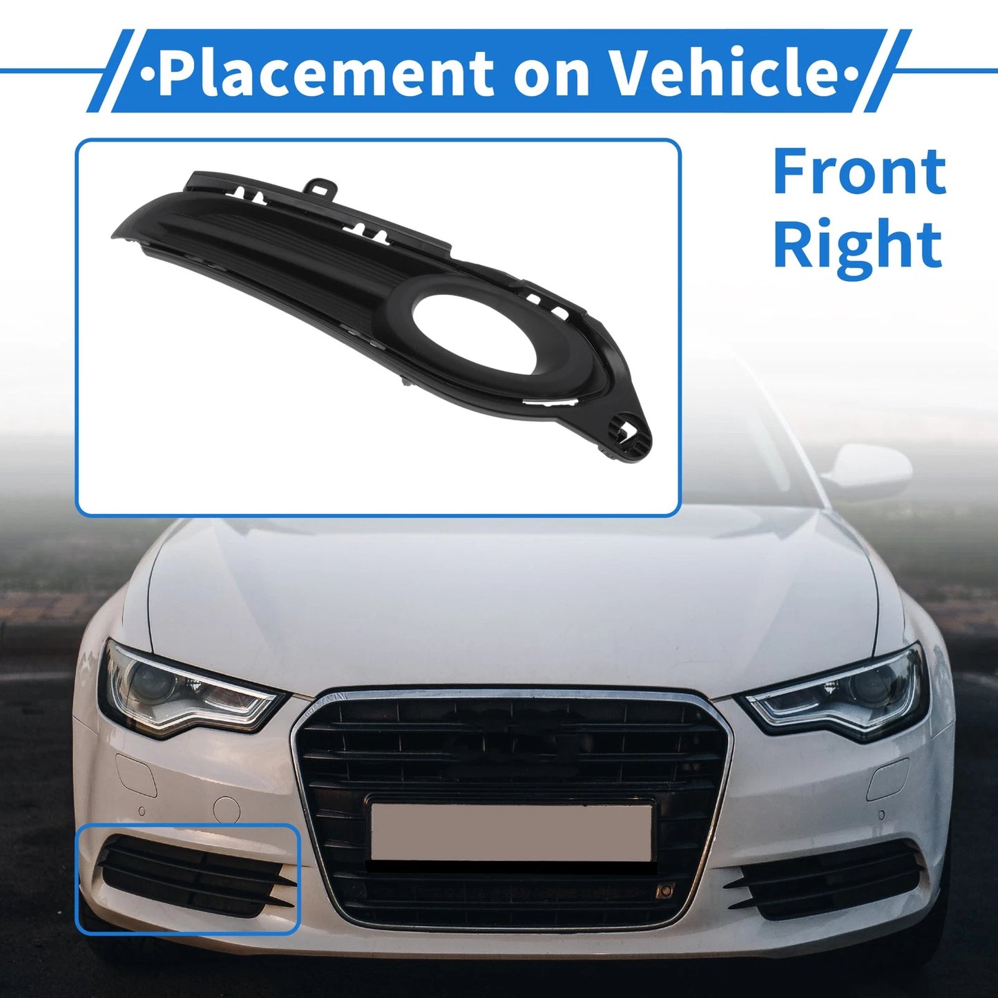 Front Right Fog Light Grill No. 71105T7JH00 for Honda HR-V (2015–2019)