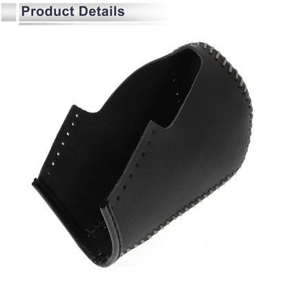 Gear Shift Knob Cover for BMW 3 Series (2004-2012) Black Grey Faux Leather