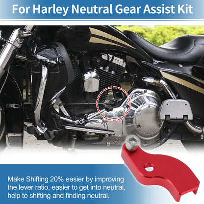 Neutral Gear Shift Assist for Harley Davidson Touring Softail (2018–2025) Red