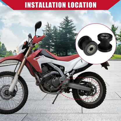 2X 8mm Chain Roller Pulley Tensioner for Motorcycle Mini Bike ATV 125cc