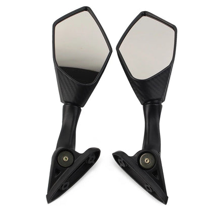 Motorcycle Rearview Mirrors for Yamaha YZF R3 R25 (2015–2024) Carbon Fiber Black