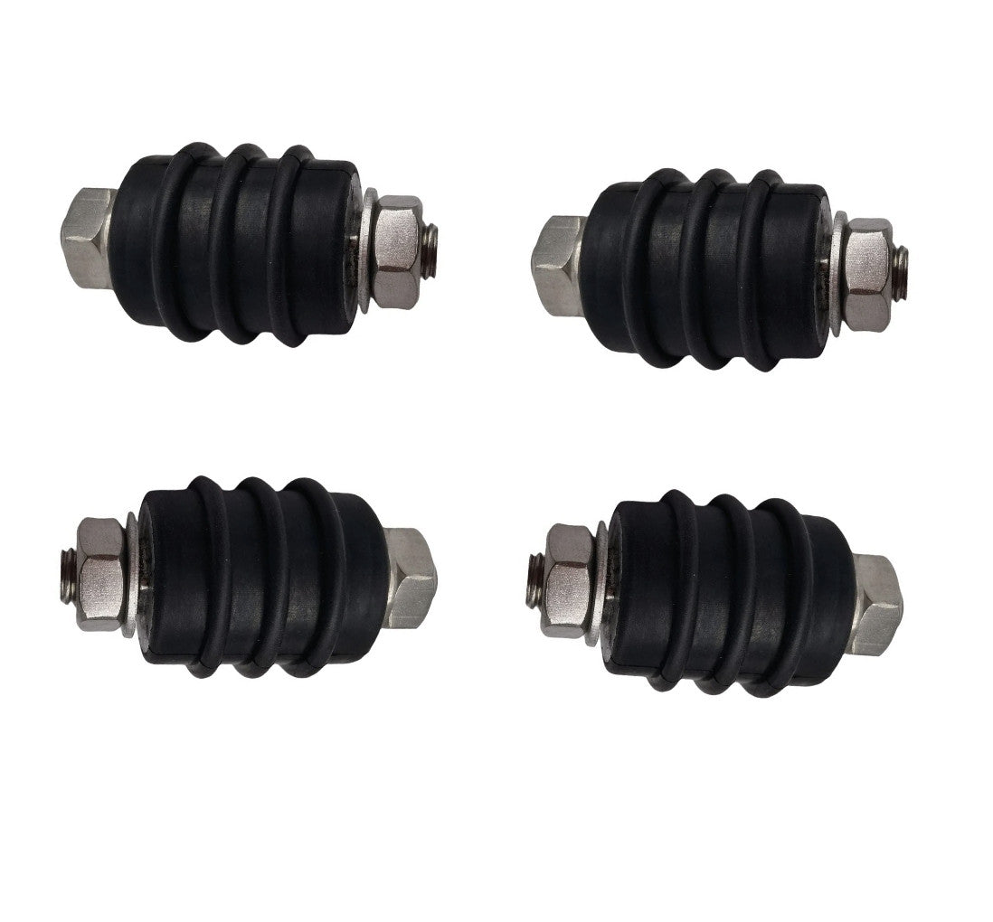 Set of 4 Upper Front Motor Mounts for Johnson Evinrude OMC Outboards (20-30 HP)