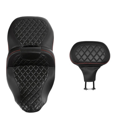 Driver Passenger Seat Backrest for Harley Electra Tri Glide (2009-2023)