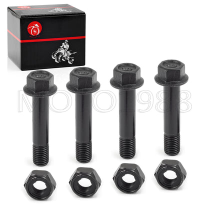 Set of 4 Front Shock Absorber Bolts & Lock Nuts for Yamaha Banshee (1987–2006)