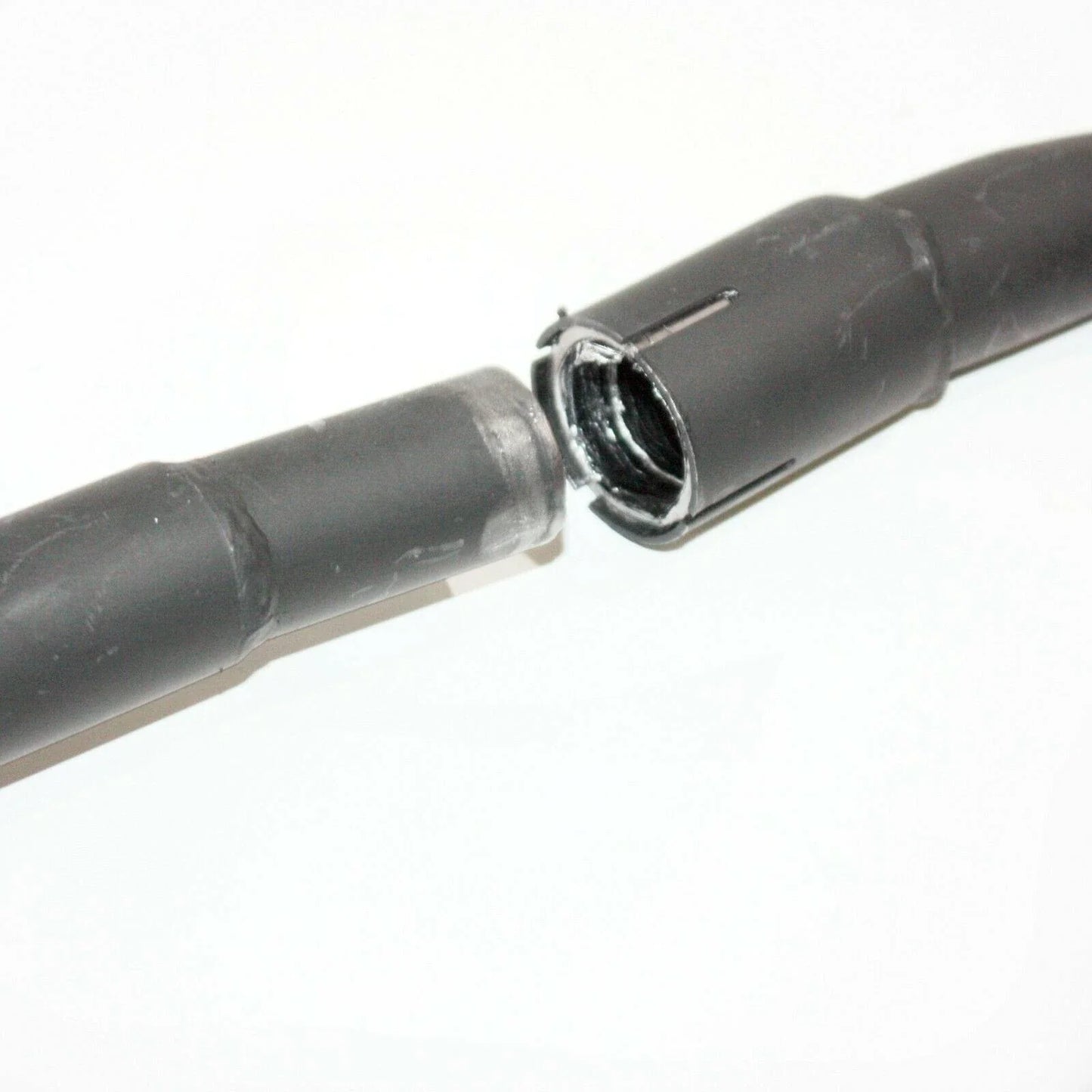 Black Alloy Twin Exhaust Pipe Muffler for 250cc Hummer Style ATV