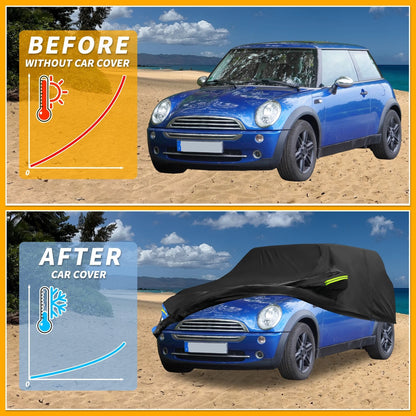 Waterproof Car Cover with Door Zipper for Mini Cooper 2DR (2002–2021)