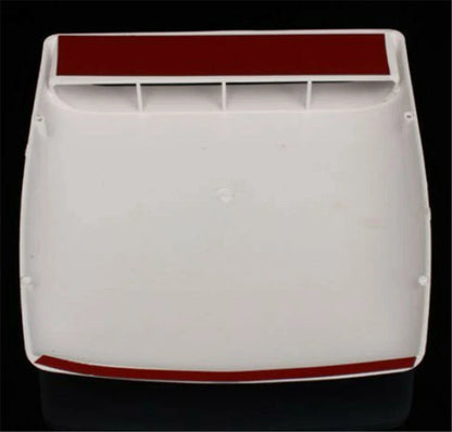 White ABS Car Air Flow Intake Hood Scoop Vent Cover