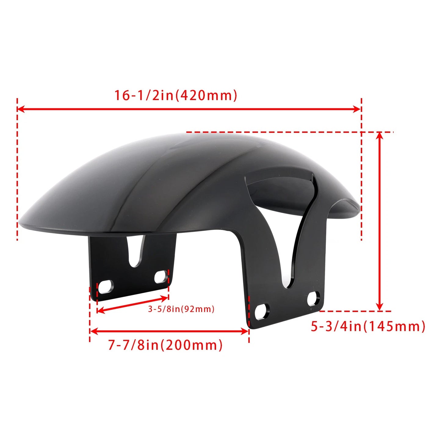 ABS Short Front Fender for Harley M8 Softail Fat Boy FLFB (2018–2024)