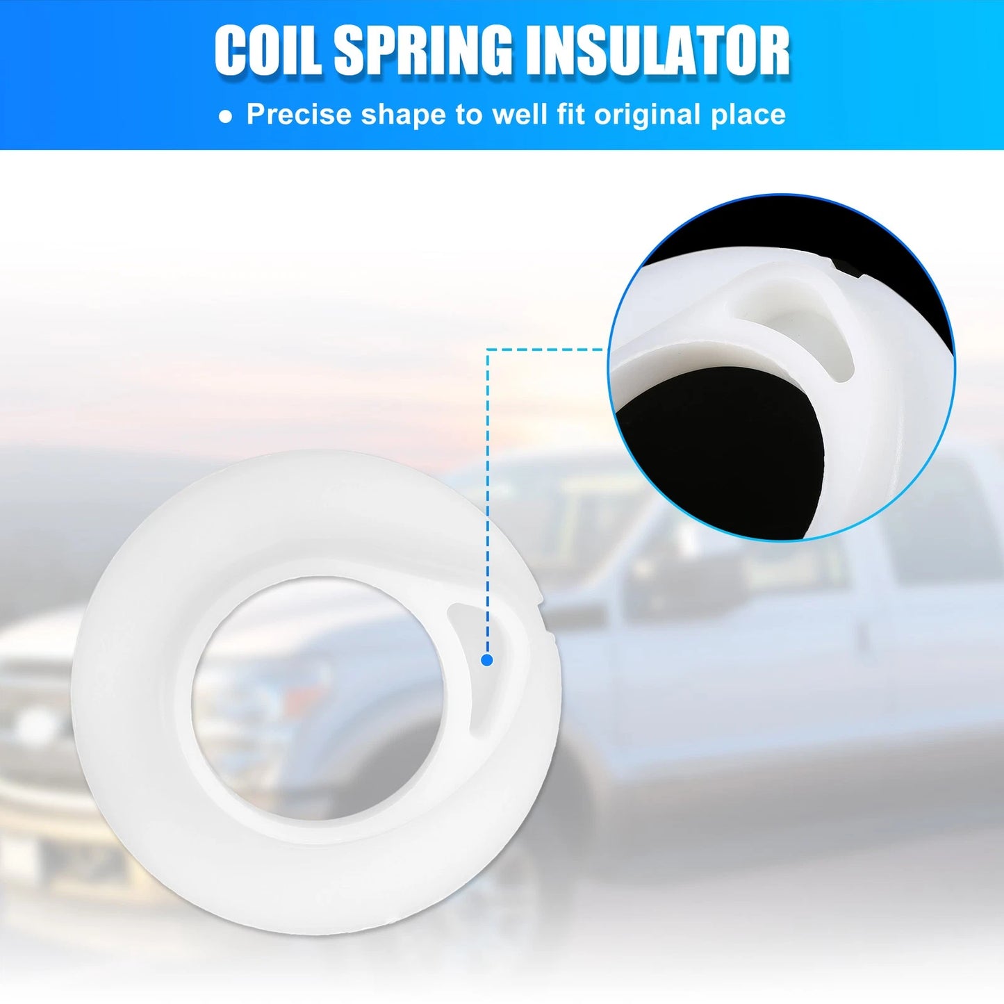 2X Front Lower Suspension Coil Spring Insulator E8TZ5414B for Ford F150 F250 (1997–2003)
