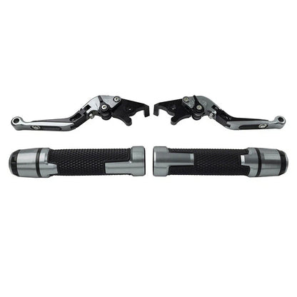 CNC Titanium Extendable Brake Clutch Levers & Grips for Daytona 675 (2006-2018)