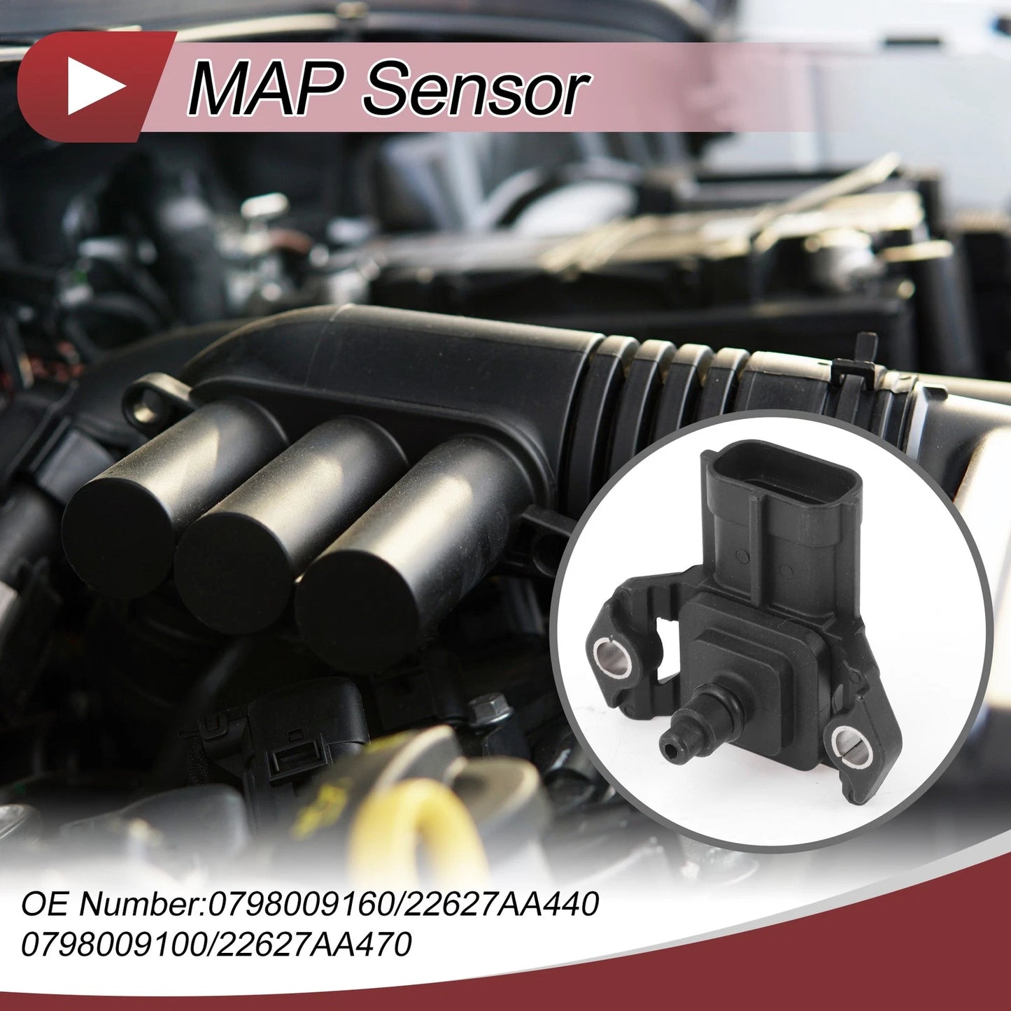 MAP Sensor No. 0798009160 for Subaru Impreza STI (2004–2007)