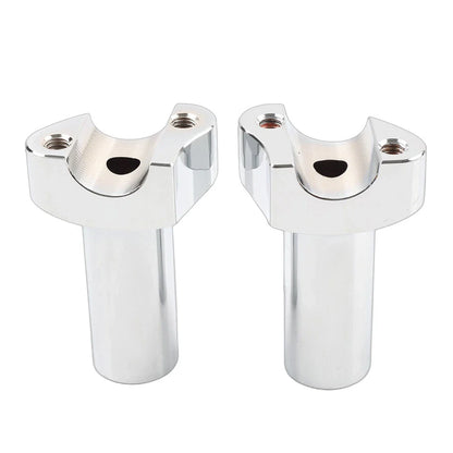 3.5" Chrome Straight Handlebar Risers for Harley Dyna Sportster Softail