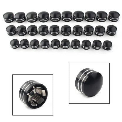 9mm Motor Bolt Topper Caps Covers for Harley Dyna V-Rod (2006-2017) - 10PCS