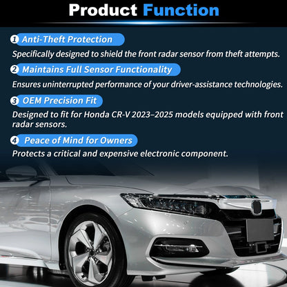 Front Distance Radar Sensor Protector Cover Bracket for Honda Accord (2018–2022)