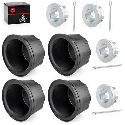4pcs Wheel Center Cap & Nut Kit for Honda Rancher TRX420 4x4 AT ES (2010–2017)