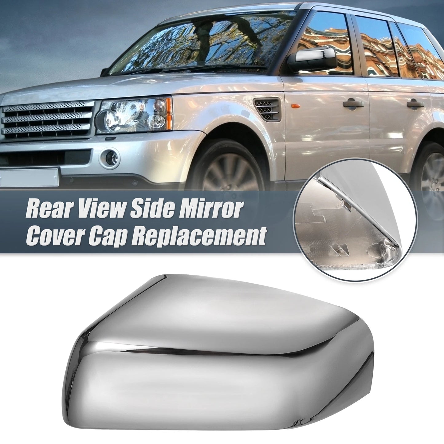 Chrome Plated Left Mirror Cover Cap for Land Rover Range Rover Sport (2005–2013)