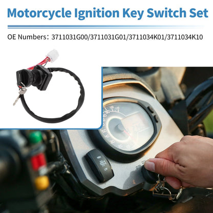 Set of 1 Ignition Key Switch No.3711031G00 for Suzuki LTA 500 KingQuad (2019–2023)