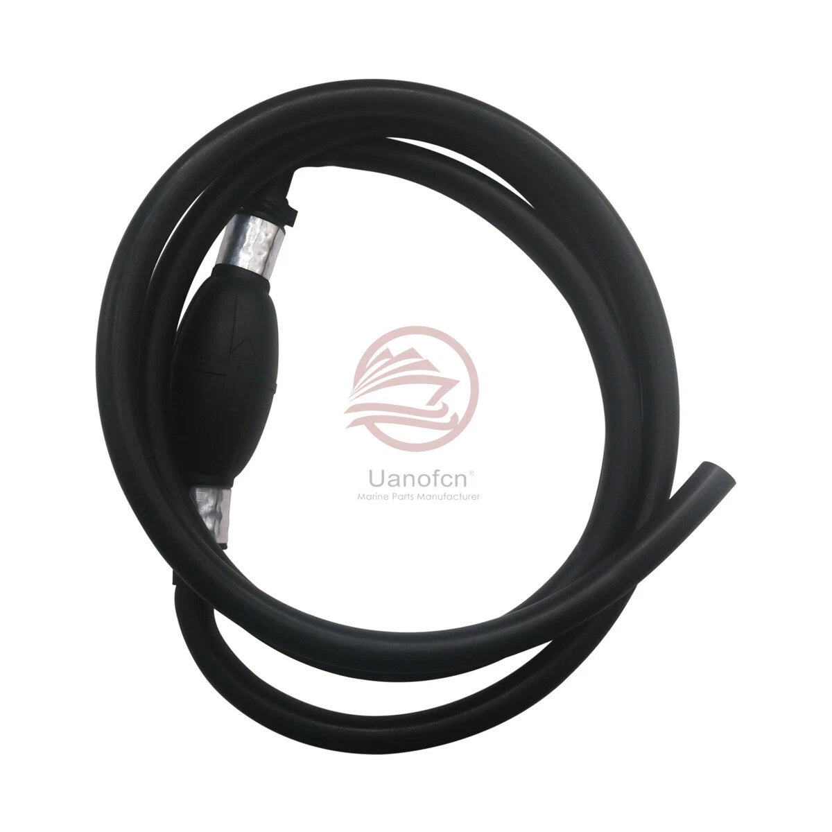 3/8" Marine Outboard Fuel Hose Line Assembly with Primer Bulb