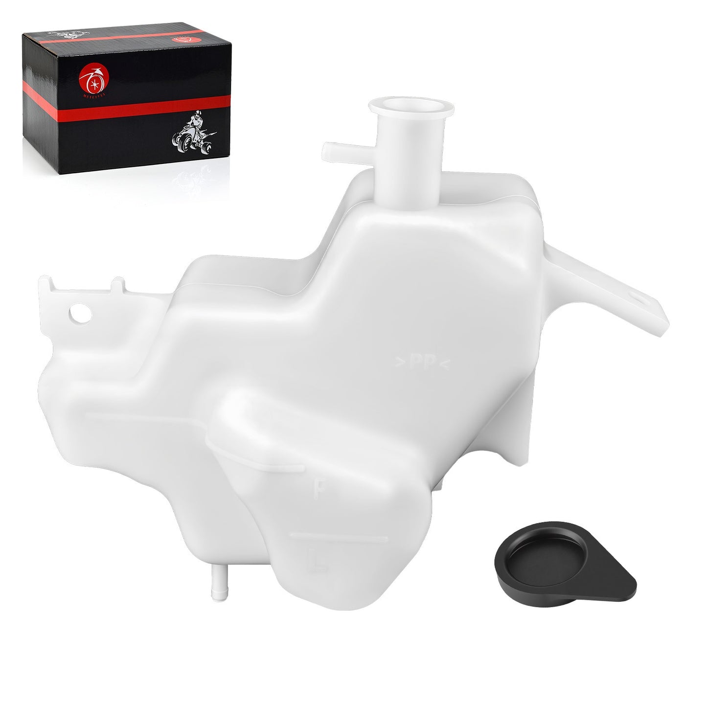Coolant Reservoir Tank with Cap for Kawasaki Ninja ZX6R ZX6RR (2000–2009)