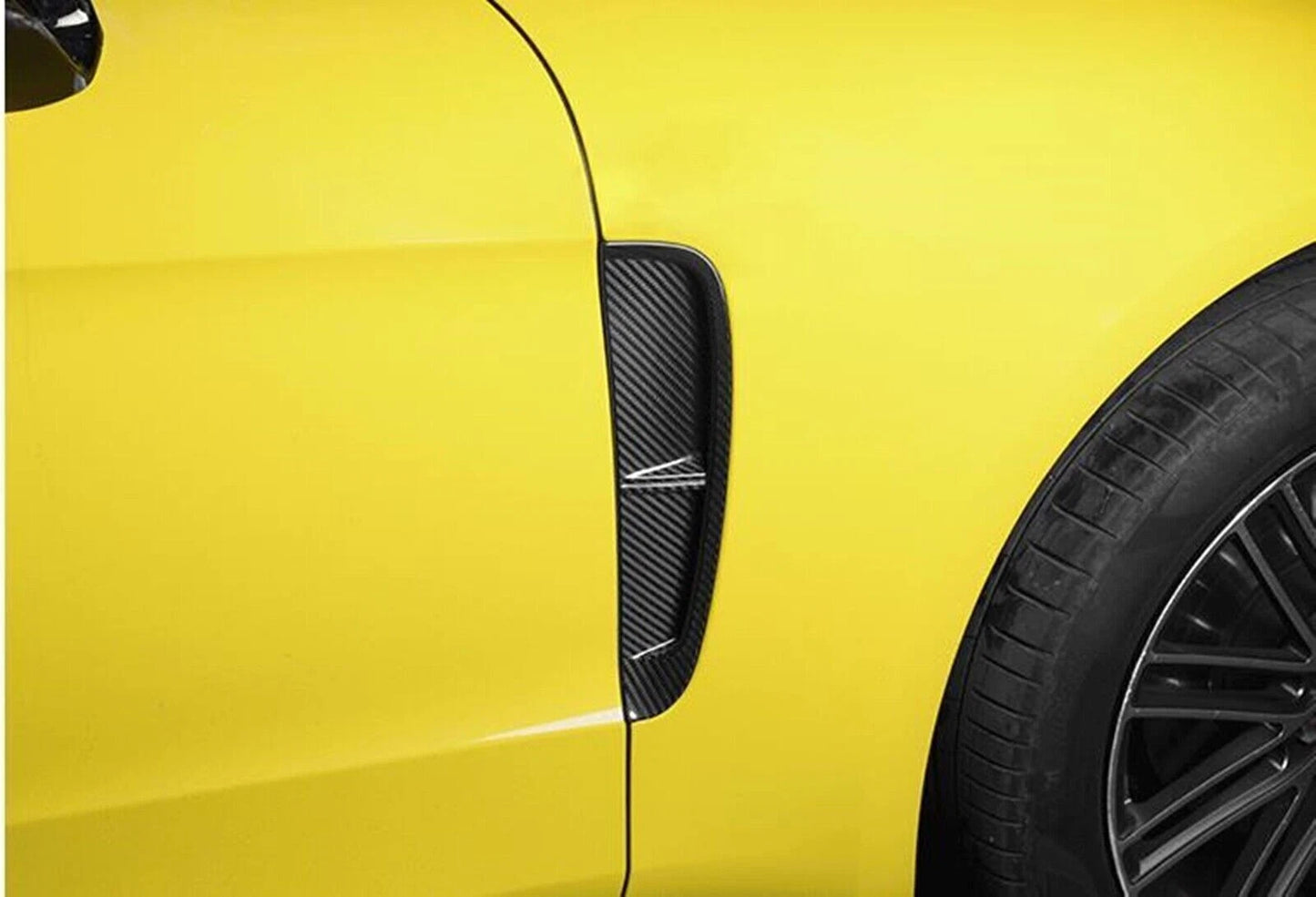 1 Pair Carbon Fiber Side Bonnet Air Vent Trim for Porsche Panamera (2017-2023)