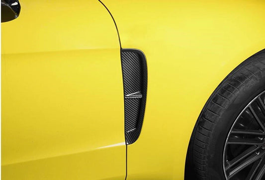 1 Pair Carbon Fiber Side Bonnet Air Vent Trim for Porsche Panamera (2017-2023)