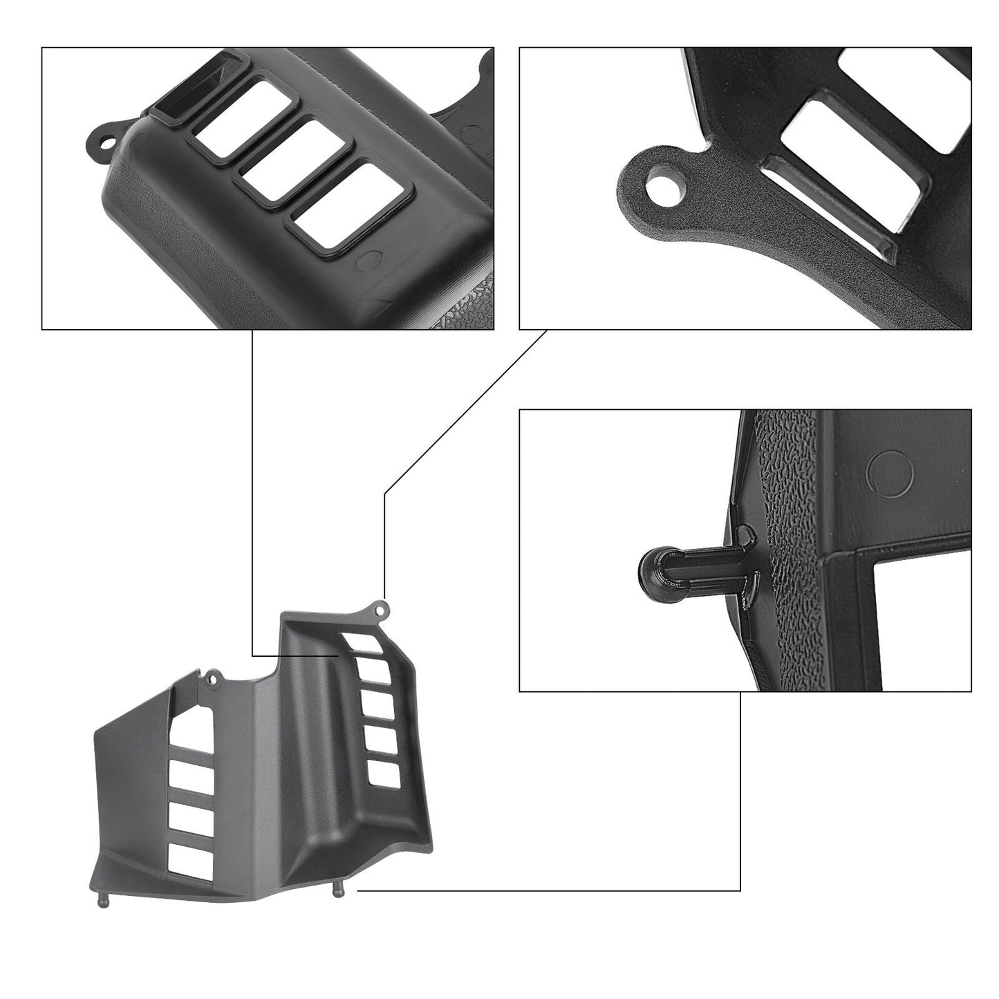Black Heel Guards for Yamaha Banshee 350 (1987–2006)