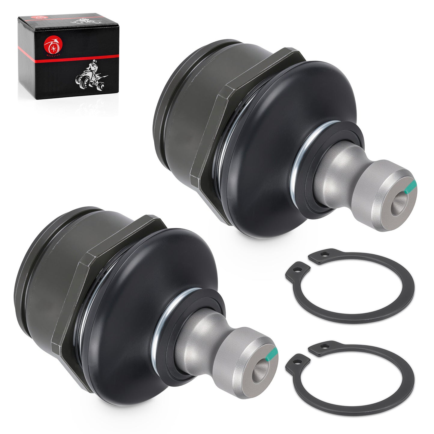 2X Front Lower A Arm Ball Joints for Kawasaki Prairie 300 400 (1999–2006)
