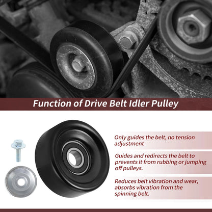 Accessory Drive Belt Idler Pulley for Subaru Forester Impreza WRX (2003–2007)