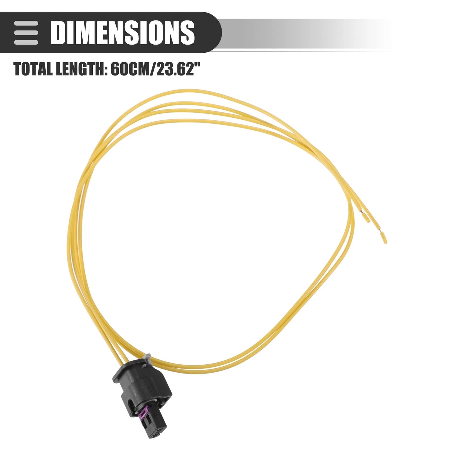 2 Pin Fuel Injector Connector for Audi (No. 4H0973702A)