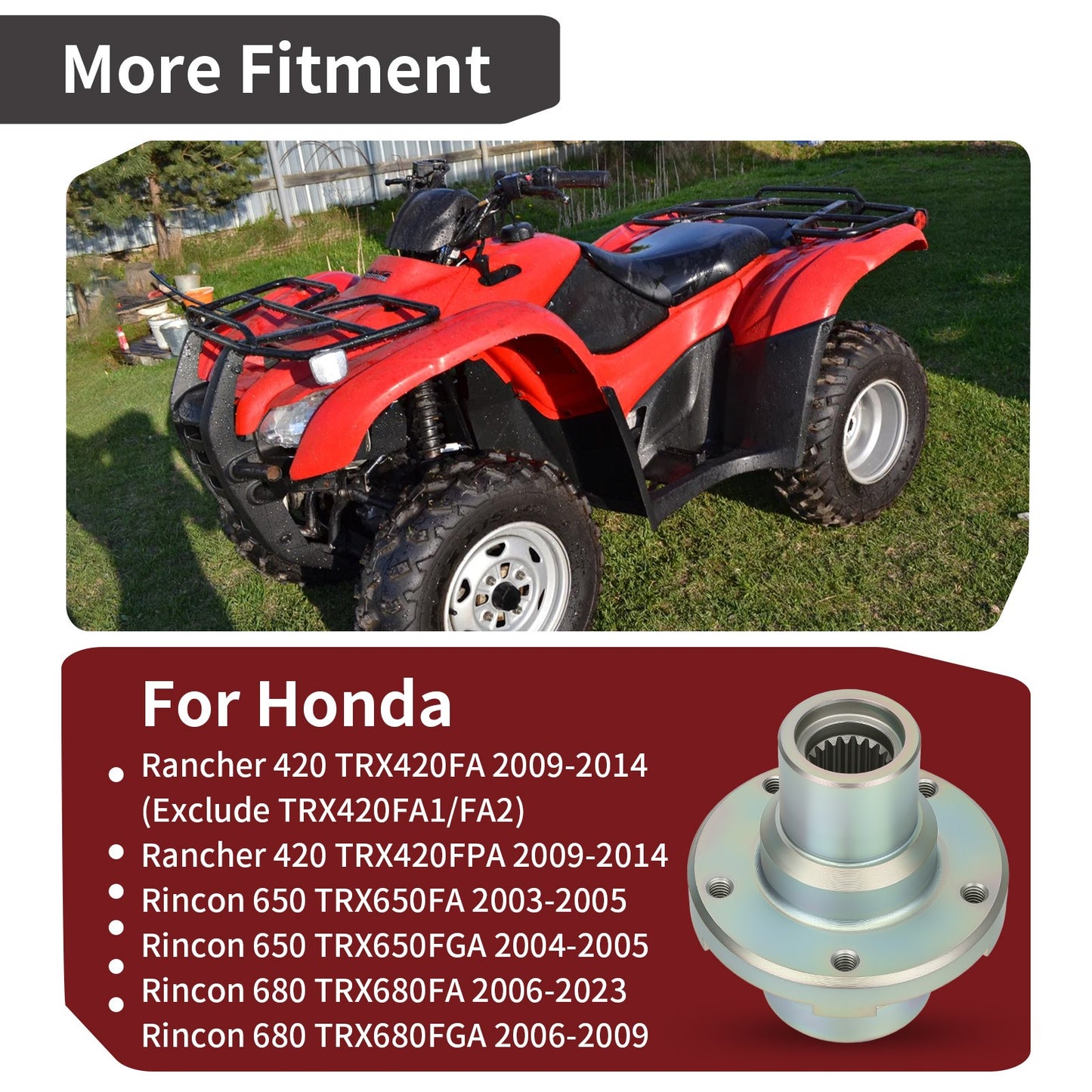 Rear Differential Pinion Joint for Honda Rancher 420 (2009–2014)