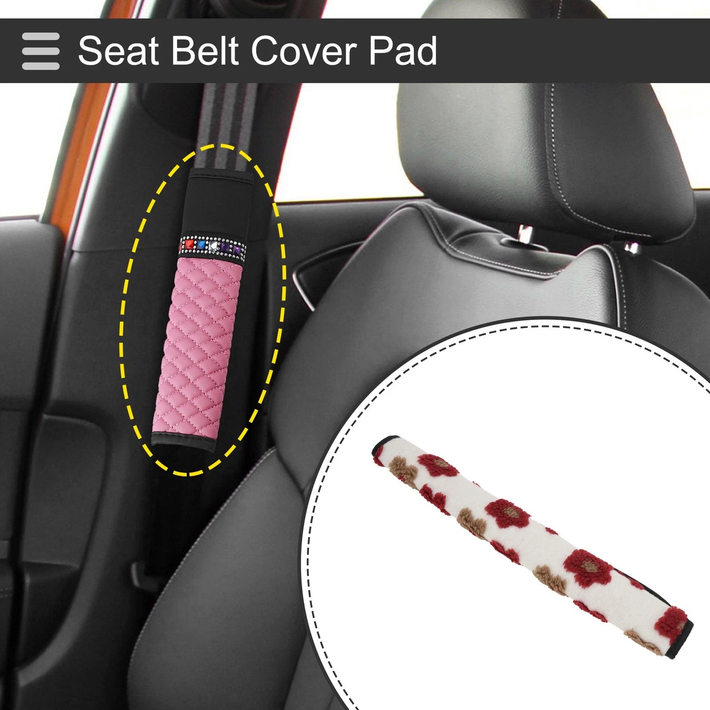 Seat Belt Cover Pad for Universal Fit (50cm)